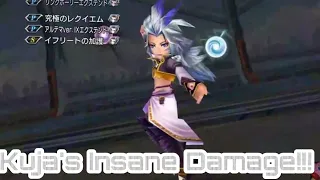 #DFFOO [JP] 294 - KUJA'S Damage is INSANE! "A Scene Set By A God Level 100 HARD Battle