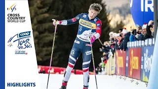 Highlights | Klaebo clinches Tour de Ski | Val di Fiemme | Men's Pursuit | FIS Cross Country