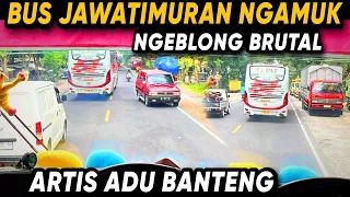 "SOPIRNYA NGAMUK ‼️ BUS JAWATIMURAN NGEBLONG BRUTAL SEMUA DILIBAS 🔥" | Trip Report Aksi Bus Balapan