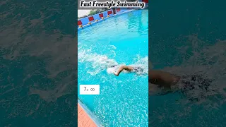 25m Swim 🏊 in 12 seconds🔥, Fast Freestyle Swimming #learnswimming #swimming