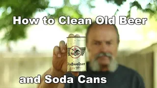 How to remove rust from old beer and soda cans