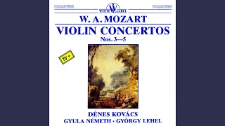 Concerto No. 3 for violin and orchestra in G Major K. 216: III. Rondeau. Allegro