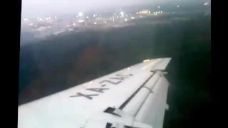 Crazy footage of Aeromexico Connect Embraer 145 missing the runway On Landing