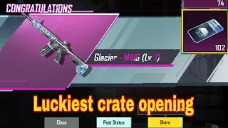 M416 GLACIER most luckiest crate opening | PUBG MOBILE