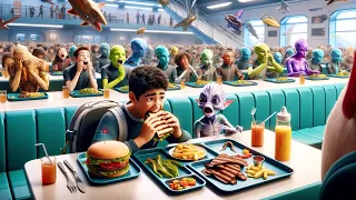 Human Food Causes Chaos in Interstellar Cafeteria! | HFY | Sci-Fi Story