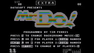 ❤Весёлая и прикольная игра "MR.DO", в стиле Digger, 1982 ❤ Atari 800. FULL PLAY 60fps! Logic game.