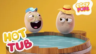 Hot Tub | Eggy Pops | Funny cartoon