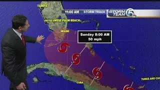 Tropical Storm Erika 11 a.m. Friday update: Track shifts further west