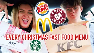 WE TRIED EVERY CHRISTMAS FAST FOOD MENU IN OUR AREA...