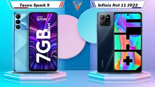 Tecno Spark 9 Vs Infinix Hot 11 2022 | Infinix Hot 11 2022 Vs Tecno Spark 9