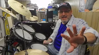 Drum Lesson - 19/16 and 21/16 drum groove explained, using Keep it Greasy, played by Vinnie Colaiuta