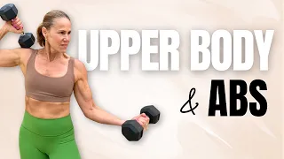 40 MIN Toned Upper Body & Abs Workout | NO REPEATS | Summer Body Shred Challenge