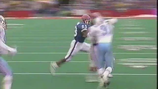 Kenneth Davis TD - 1992 AFC Wildcard Game Bills vs. Oilers