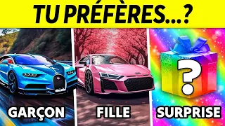 Tu préfères...? Fille Vs Garçon 🔵🔴 Cadeau Mystère 🎁