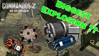 Trying to get the BIGGEST EXPLOSION - Das Boot Silent Killers - Commandos 2 HD Remaster