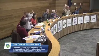 Eugene City Council Meeting: May 29, 2018