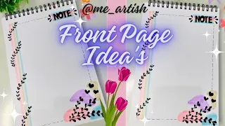 Front page border ideas for projects and assignments 🌷✨💗 | #me_artish #schoolproject