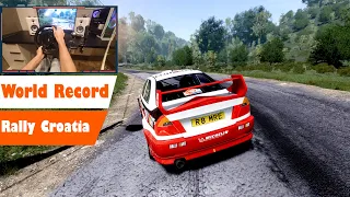 Mitsubishi Lancer EVO V | WRC 10 - Croatia Rally | Thrustmaster T300RS Gameplay