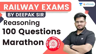 100 Questions | Marathon | Reasoning | RRB Group d/RRB NTPC CBT-2 | wifistudy | Deepak Tirthyani