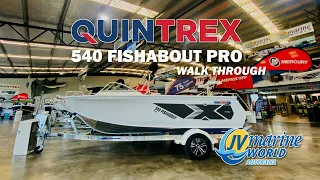 Quintrex 540 Fishabout PRO - Walk Through Video