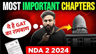 List of Most Important Topics for UPSC NDA 2 2024 😱 GAT Important Topics- Learn With Sumit