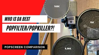 WHO IS DA BEST POPFILTER?!? | Recording Studio Popscreen/Popkiller Comparison