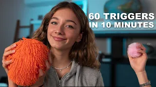 ASMR - 60 TRIGGERS IN 10 MINUTES!