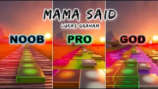 Lukas Graham - Mama Said - Noob vs Pro vs God (Fortnite Music Blocks) With Map Code!