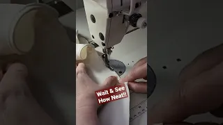 Perfect Rolled Hem over a SEAM with easy sew, very neat technique