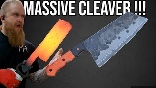 FORGING A CLEAVER - Knife making