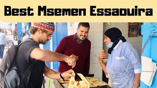 MSEMEN, BEST in Essaouira! Moroccan Flat Bread