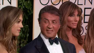 Sylvester Stallone and Family Fashion - Golden Globes 2016