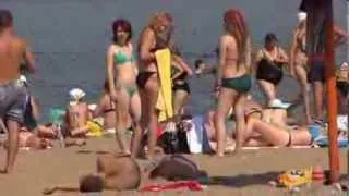 Russian Girls on The Beach  2013