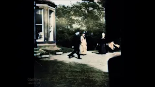 "Roundhay Garden Scene" - Louis Le Prince, England 14 October 1888 - Colorized with Deoldify