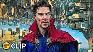 The Mirror Dimension - Manhattan Chase Scene | Doctor Strange (2016) IMAX Movie Clip HD 4K