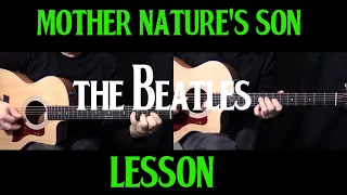 how to play "Mother Nature's Son" by The Beatles_ Paul McCartney - acoustic guitar lesson