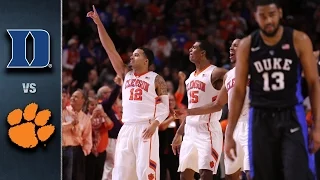 Duke vs. Clemson Basketball Highlights (2015-16)