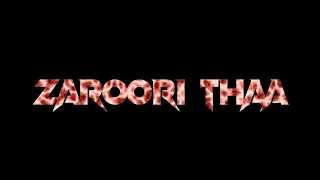 Zaroori Tha | Black Screen Lyrics Status Video | Cover | Anindita Chatterjee | Rahat Fateh Ali Khan