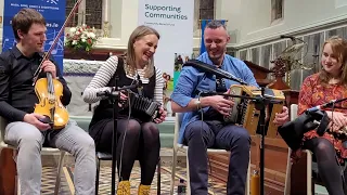 Greta Curtin and Alan Finn playing a set of Reels at Spink Comhaltas Music Festival #Inspired