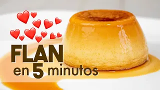 FLAN en MICROONDAS 🍮 | en 5 minutos