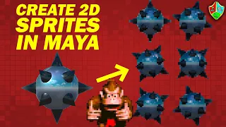 How to Create DONKEY KONG COUNTRY Style 3D SPRITES Using MAYA
