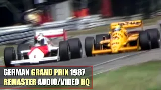 [HQ] F1 1987 German Grand Prix (Hockenheimring) Highlights [REMASTER AUDIO/VIDEO]