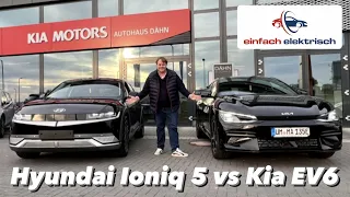 Vergleich Hyundai Ioniq 5 versus Kia EV6 - 🤔 welches ist das bessere Elektroauto❓❗️