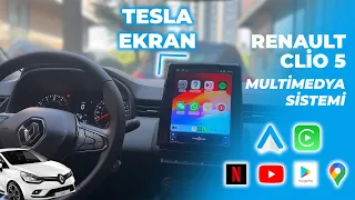 RENAULT CLİO 5 ➡ TESLA EKRAN ➡ KABLOSUZ CARPLAY & KABLOSUZ ANDROİDAUTO MULTİMEDYA SİSTEMİ