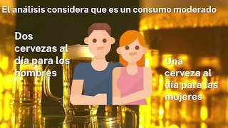 ¿Cuántas cervezas al día se consideran un consumo moderado?