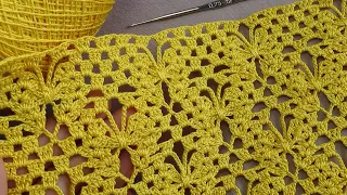 УЗОР КРЮЧКОМ бабочки ВЯЗАНИЕ для начинающих Crochet PATTERN butterflies for beginners