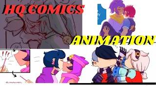 BEST 4 BRAWL STARS HQ COMICS   MANDY AND CHESTER    COLETTE X EDGAR  BRAWLERS  SHIP  ANIMATION