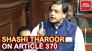 'Vajpayee's Kashmir Policy Is Betrayed': Shashi Tharoor Speech On Article 370 In Lok Sabha