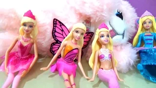 Куклы Барби малышки и собачка Барби в сумке Barbie dolls and the Barbie dog in a bag