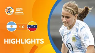 CONMEBOL Sub17 FEM 2022 | Argentina 1-0 Venezuela | HIGHLIGHTS